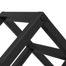 vidaXL Borágas Fekete 63 x 16.5 x 25 cm Porszórt acél