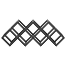 vidaXL Borágas Fekete 63 x 16.5 x 25 cm Porszórt acél