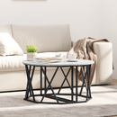 vidaXL Dohányzóasztal Szürke Sonoma 80 x 80 x 42 cm Műszaki fa és acél