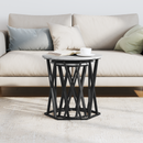 vidaXL Dohányzóasztal 2 pcs Szürke Sonoma Műszaki fa és acél