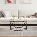 vidaXL Dohányzóasztal Sonoma tölgy 80 x 80 x 45 cm Műszaki fa és acél