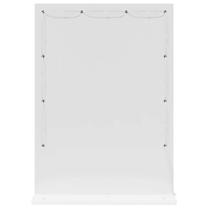 vidaXL Toalett Tükör Fehér 70 x 50 x 18 cm Megmunkált fa és üveg