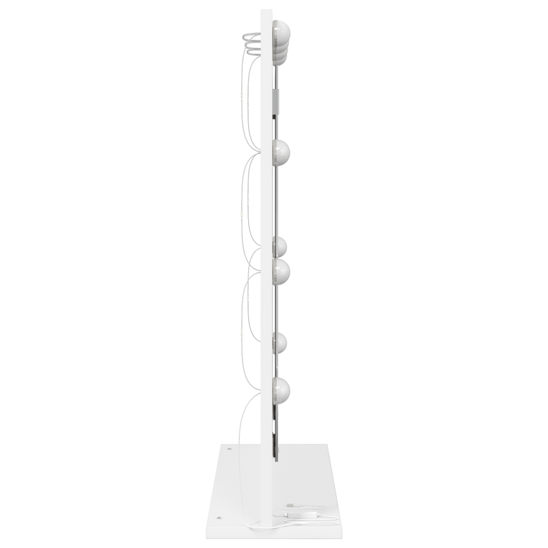 vidaXL Toalett Tükör Fehér 70 x 50 x 18 cm Megmunkált fa és üveg