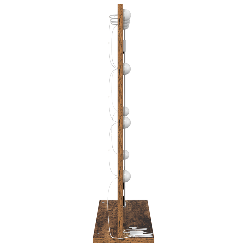 vidaXL Toalett Tükör Öreg fa 70 x 50 x 18 cm Megmunkált fa és üveg