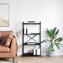 vidaXL Könyvespolc Fekete tölgy 60 x 30 x 120 cm Faanyag