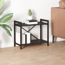vidaXL Könyvespolc Fekete tölgy 60 x 30 x 50 cm Faanyag