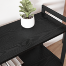 vidaXL Könyvespolc Fekete tölgy 60 x 30 x 50 cm Faanyag