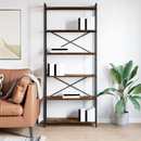 vidaXL Könyvespolc Füstölt tölgy 80 x 30 x 189,5 cm Faanyag