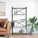 vidaXL Könyvespolc Sonoma tölgy 80 x 30 x 155 cm Faanyag