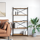 vidaXL Könyvespolc Régi fa 80 x 30 x 155 cm Faanyag