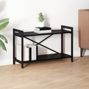 vidaXL Könyvespolc Fekete tölgy 80 x 30 x 50 cm Faanyag