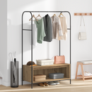 vidaXL Ruhafogó tárolóval Barna Tölgy 100 x 44 x 160 cm Faanyag