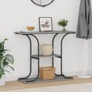 vidaXL Konzolasztal polcokkal Szürke Sonoma 101 x 35 x 80,5 cm Faanyag