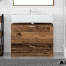 vidaXL Fürdőszoba Székény fiókkal Öreg fa 78 x 37 x 59 cm Faanyag