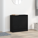 vidaXL Cipőszekrény polcokkal Fekete tölgy 60 x 21 x 57 cm Faanyag