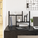 vidaXL Íróasztali rendező Fekete tölgy 50 x 15,5 x 35,5 cm Faanyag