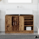 vidaXL Fürdőszoba Székény polcokkal Öreg fa 90 x 29 x 55 cm Faanyag