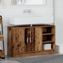 vidaXL Fürdőszoba Székény polcokkal Öreg fa 90 x 29 x 55 cm Faanyag