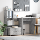 vidaXL Fiókos szekrény kerékkel Beton Szürke 55 x 45 x 31 cm