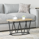 vidaXL Dohányzóasztal Sonoma tölgy 80 x 40 x 40.5 cm Mérnöki fa és fém