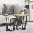 vidaXL Kisasztal készlet 2 pcs Sonoma Tölgy és Fekete
