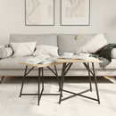 vidaXL Kisasztal készlet 2 pcs Sonoma Tölgy és Fekete