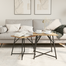 vidaXL Kisasztal készlet 2 pcs Artisan tölgy és fekete