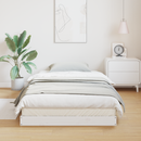 vidaXL Földi ágykeret Fehér 80 x 210 cm Tömör fenyőfa
