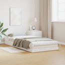 vidaXL Földi ágykeret Fehér 90 x 210 cm Tömör fenyőfa