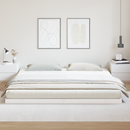 vidaXL Földi ágykeret Fehér 200 x 220 cm Tömör fenyőfa