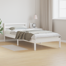 vidaXL Ágykeret fejtámlával Fehér 215,5 x 85,5 x 69,5 cm Tömör fenyőfa