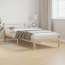 vidaXL Ágykeret fejtámlával Barna 225,5 x 95,5 x 69,5 cm Tömör fenyőfa