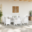 vidaXL Kerti Asztal Fehér 150 x 100 x 73 cm polirattan