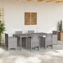 vidaXL Kerti Asztal Világosszürke 200 x 100 x 73 cm polirattan