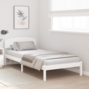 vidaXL Ágykeret fejtámlával Fehér 80 x 200 cm Tömör fenyőfa