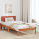 vidaXL Ágykeret fejtámlával Faggyú barna 80 x 200 cm Tömör fenyőfa