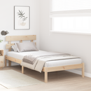 vidaXL Ágykeret fejtámlával Barna 90 x 200 cm Tömör fenyőfa