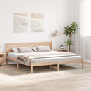 vidaXL Ágykeret Barna 200 x 200 cm Tömör fenyőfa