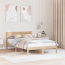 vidaXL Ágykeret Barna 135 x 190 cm Tömör fenyőfa