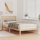 vidaXL Ágykeret fejtámlával Barna 80 x 210 cm Tömör fenyőfa