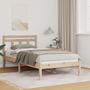 vidaXL Ágykeret Barna 90 x 200 cm Tömör fenyőfa