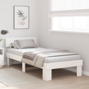 vidaXL Ágykeret fejtámlával Fehér 75 x 190 cm Tömör fenyőfa