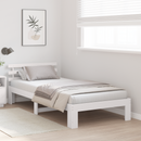 vidaXL Ágykeret fejtámlával Fehér 90 x 190 cm Tömör fenyőfa