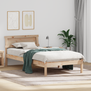 vidaXL Ágykeret fejtámlával Barna 80 x 200 cm Tömör fenyőfa