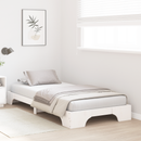 vidaXL Ágykeret Fehér 100 x 200 cm Tömör fenyőfa