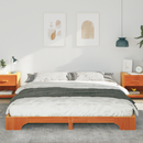 vidaXL Ágykeret Barna 200 x 210 cm Tömör fenyőfa