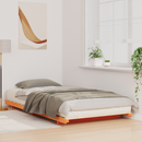 vidaXL Ágykeret Faggyú barna 80 x 200 cm Tömör fenyőfa