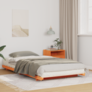 vidaXL Ágykeret Faggyú barna 75 x 190 cm Tömör fenyőfa