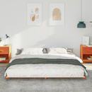 vidaXL Ágykeret Faggyú barna 180 x 220 cm Tömör fenyőfa