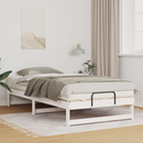 vidaXL Ágykeret Fehér 100 x 200 cm Tömör fenyőfa